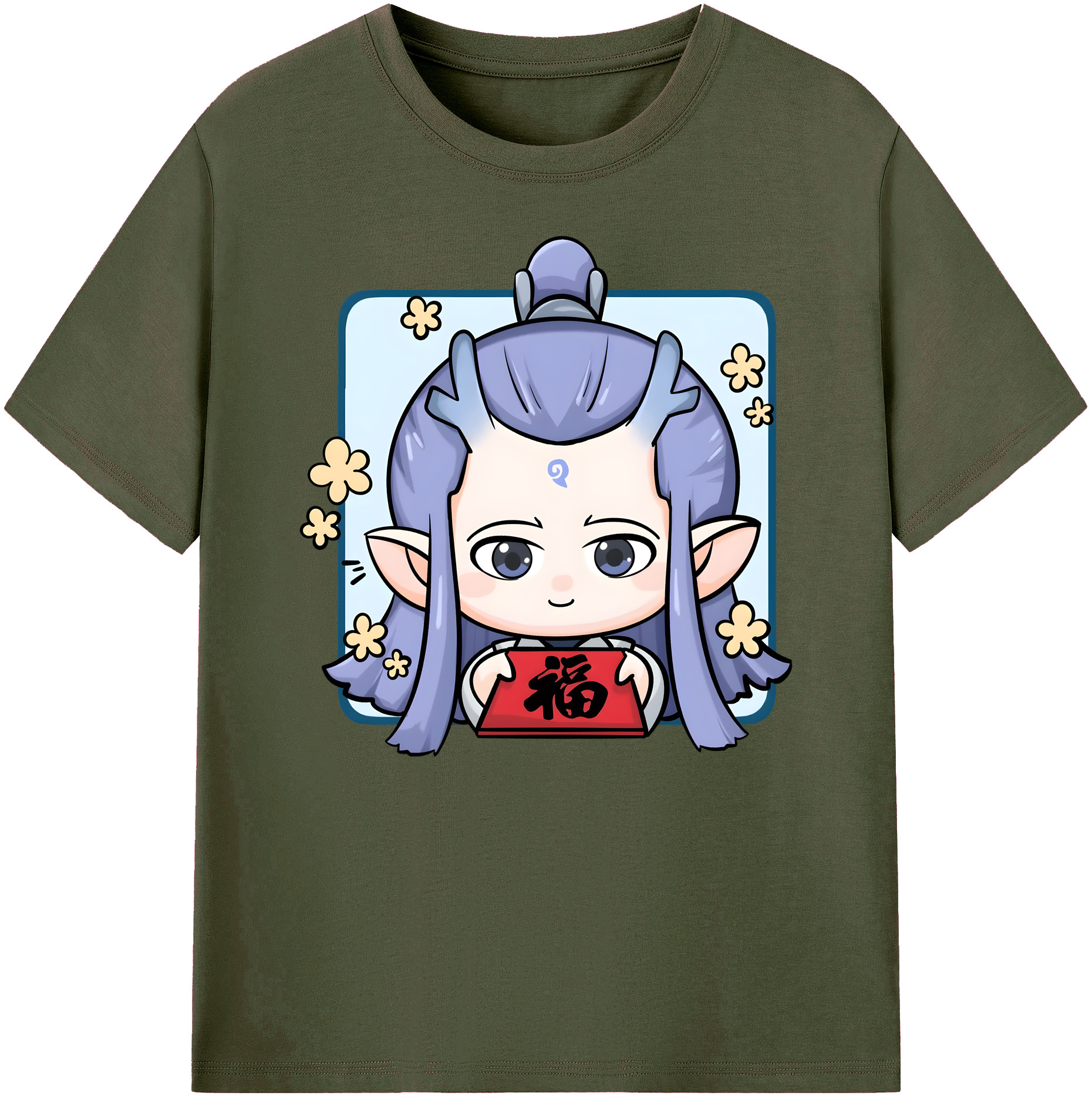 （画像用） Ne Zha 2 ナタ 魔童の大暴れ 綿100％ メンズ半袖Tシャツ｜肌触りやわらか＆通気性